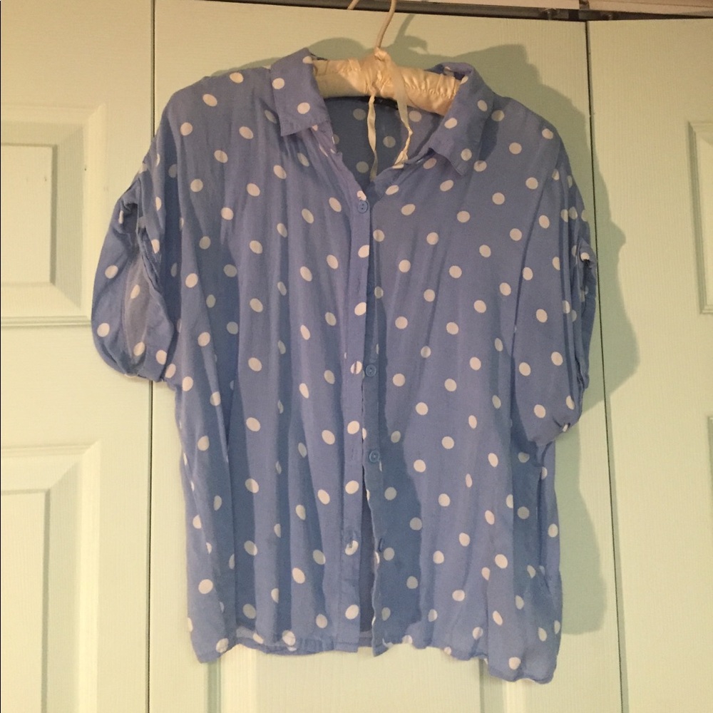 Polka dot blouse!