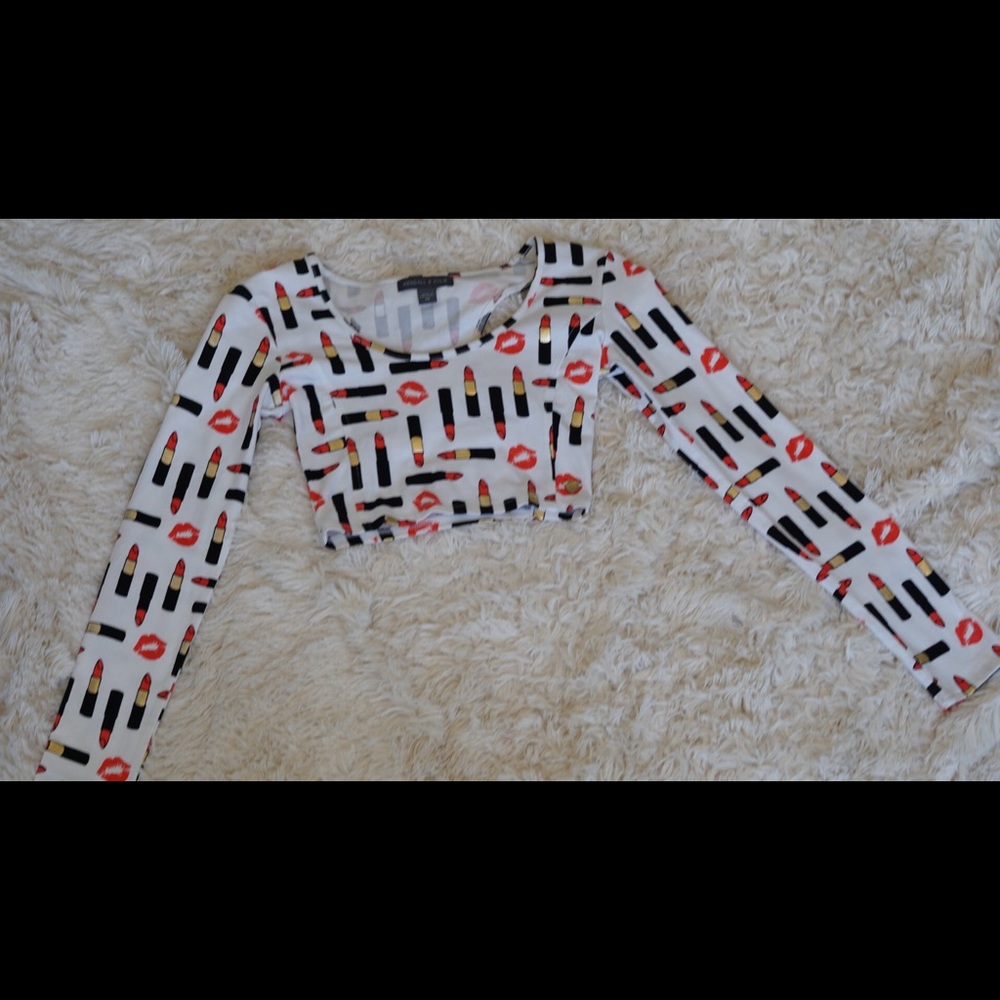 Kendall & Kylie•long sleeve crop top•XS