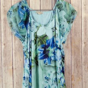 Asymmetrical Satin top