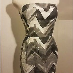 Italian linen Strapless dress