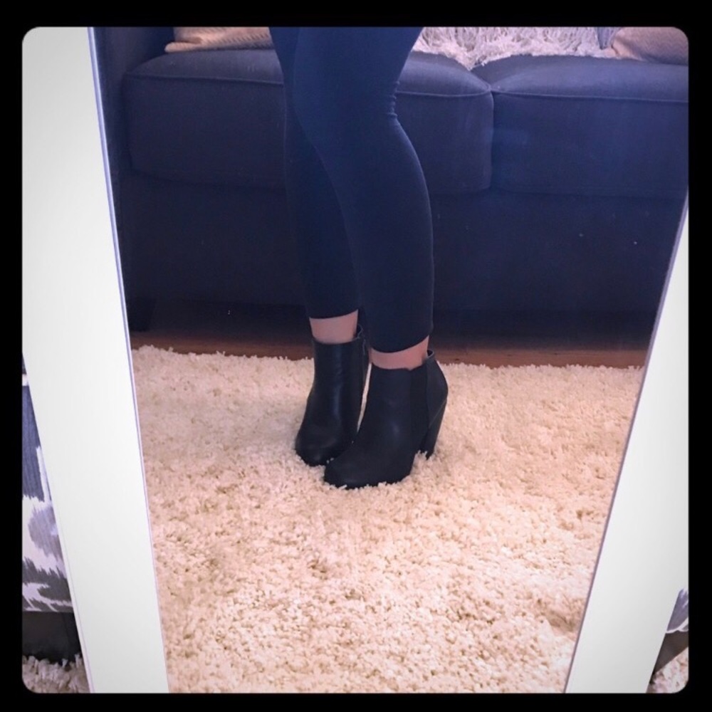 Bamboo Black Ankle Booties
