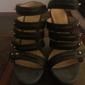 GX by Gwen Stefani black wedges