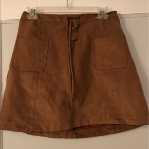Hollister suede skirt