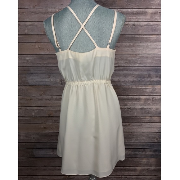 {BCBGeneration} Ruffle Front Peach Mini Dress - Picture 5 of 5