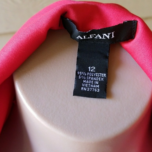 Alfani Red Ruched Dress Sz12 Nwt Ret.$140 - Picture 6 of 6