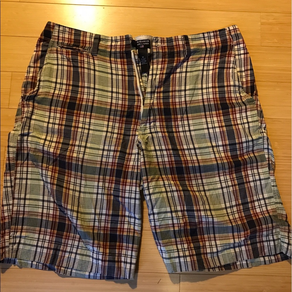 Plaid Polo Shorts. EUC