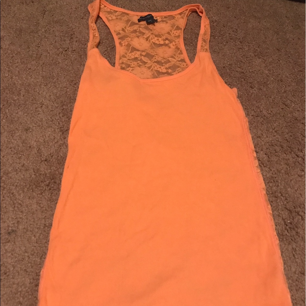 American eagle orange laced tank