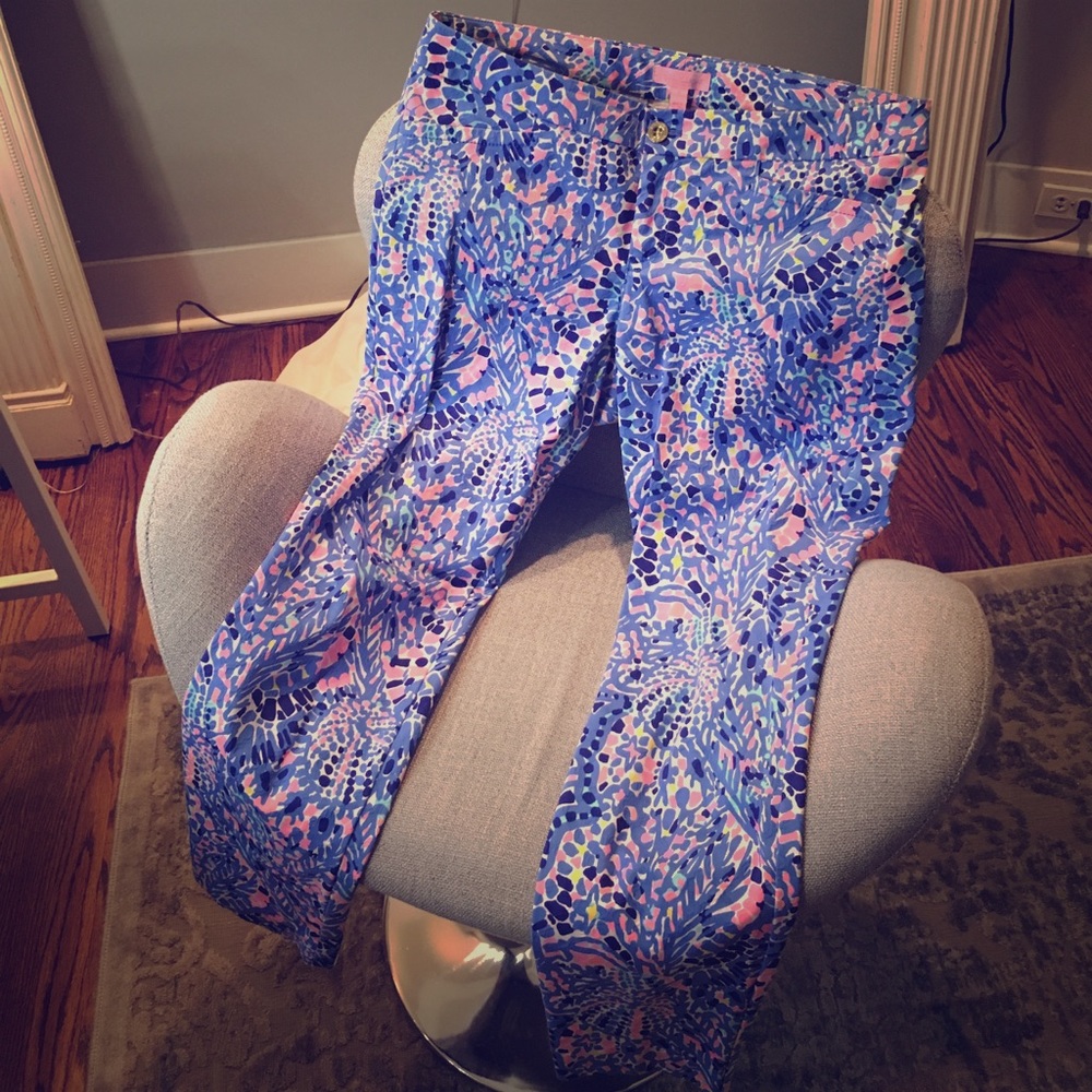 Lilly Pulitzer Tic Tac Tile Kelly Pants