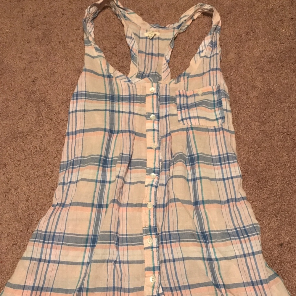 Aerie plaid tank