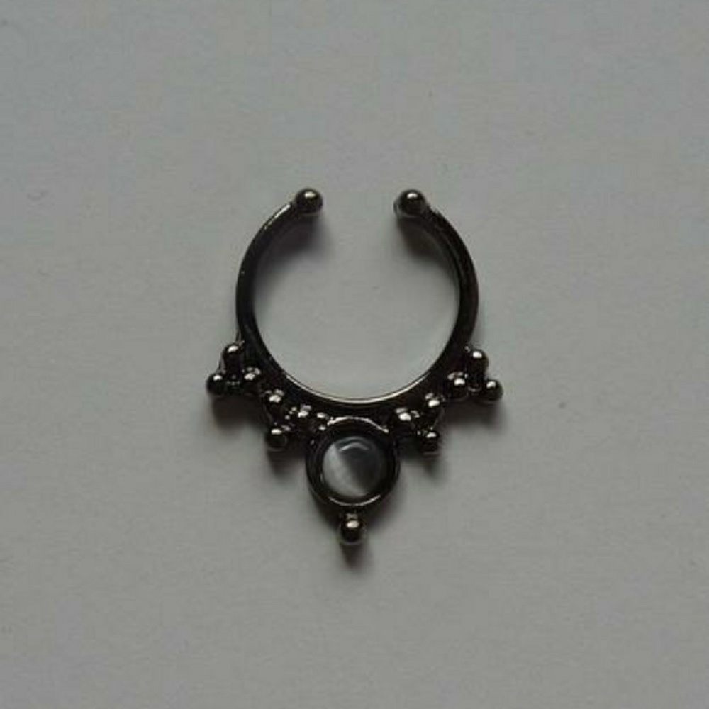 New Black septum ring, black nose ring