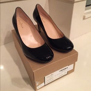 Cole Haan Round Toe Patent Leather Pumps