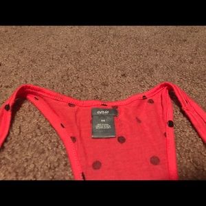 aerie Tops - Aerie pink tank with black polka dots aerie Tops - Aerie pink tank with black polka dots