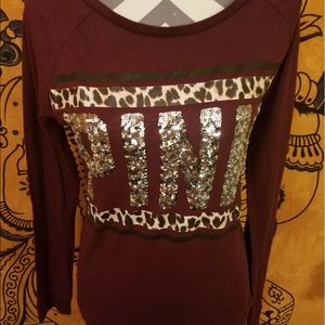 Maroon Pink by Victoria's Secret Sweatshirt