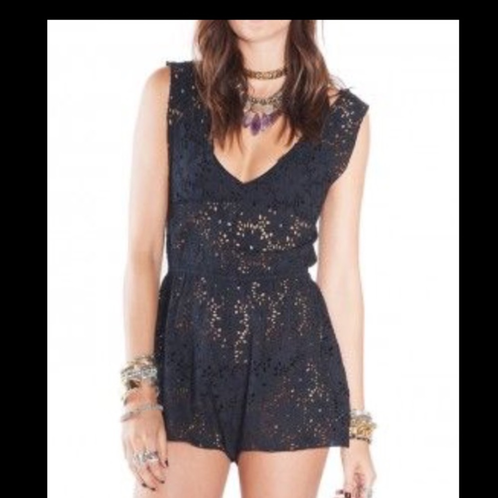 1 day sale!! Amuse black romper/cover-up - NWOT! - Picture 2 of 2