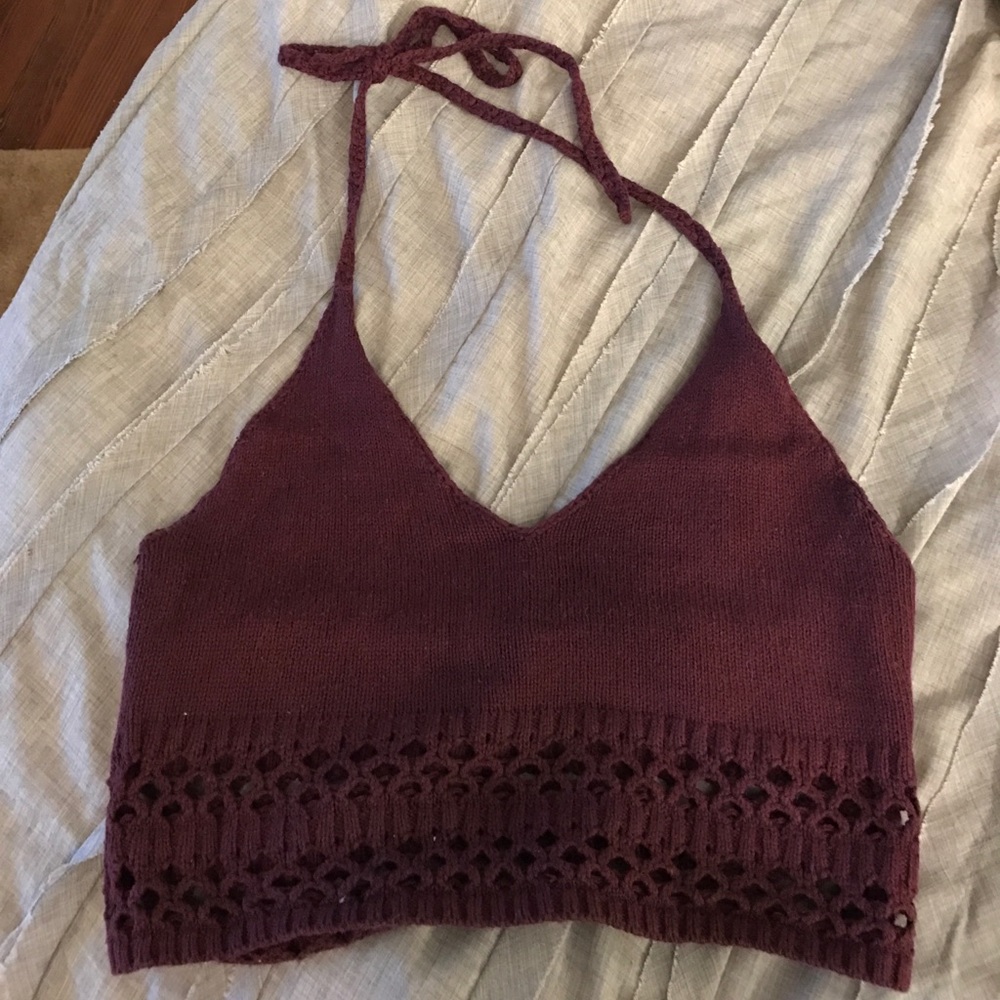 Knit crop top