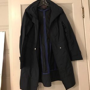 Cole Haan long rain jacket