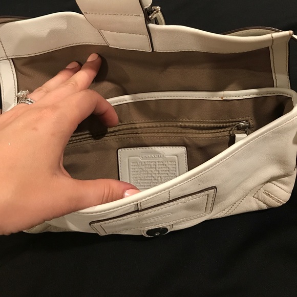 Coach Bags Coach Shoulder Bag White Poshmark