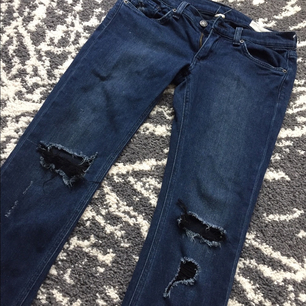 [rag & bone] dark skinny jeans