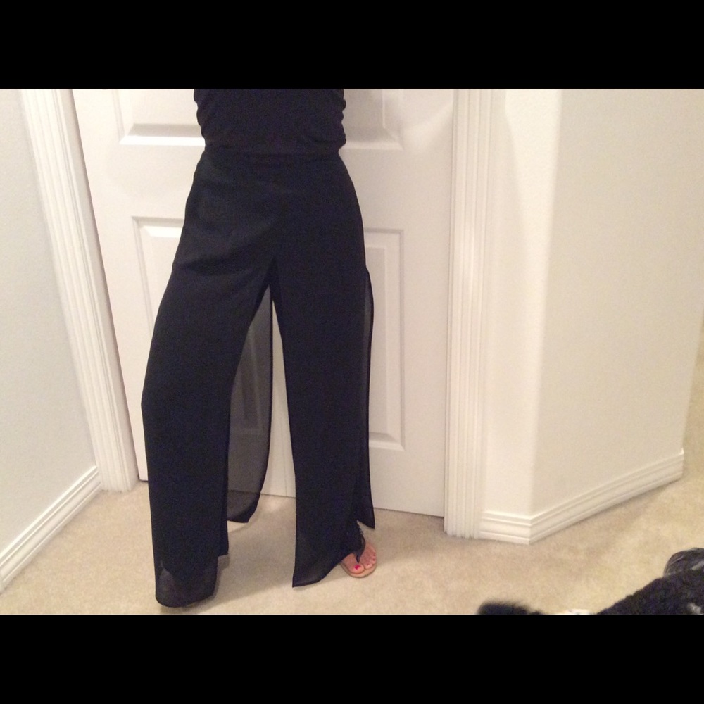Black Car Wash Styled Pants