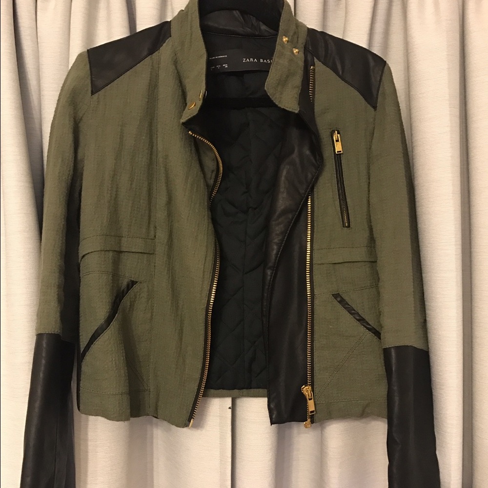 Zara leather jacket