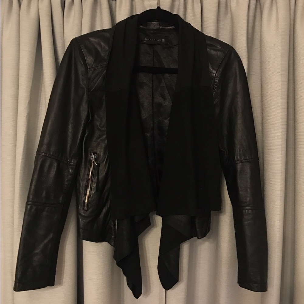 Zara leather jacket