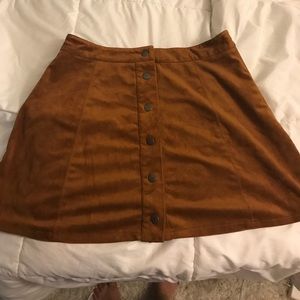 Forever 21 brown/tan suede skirt