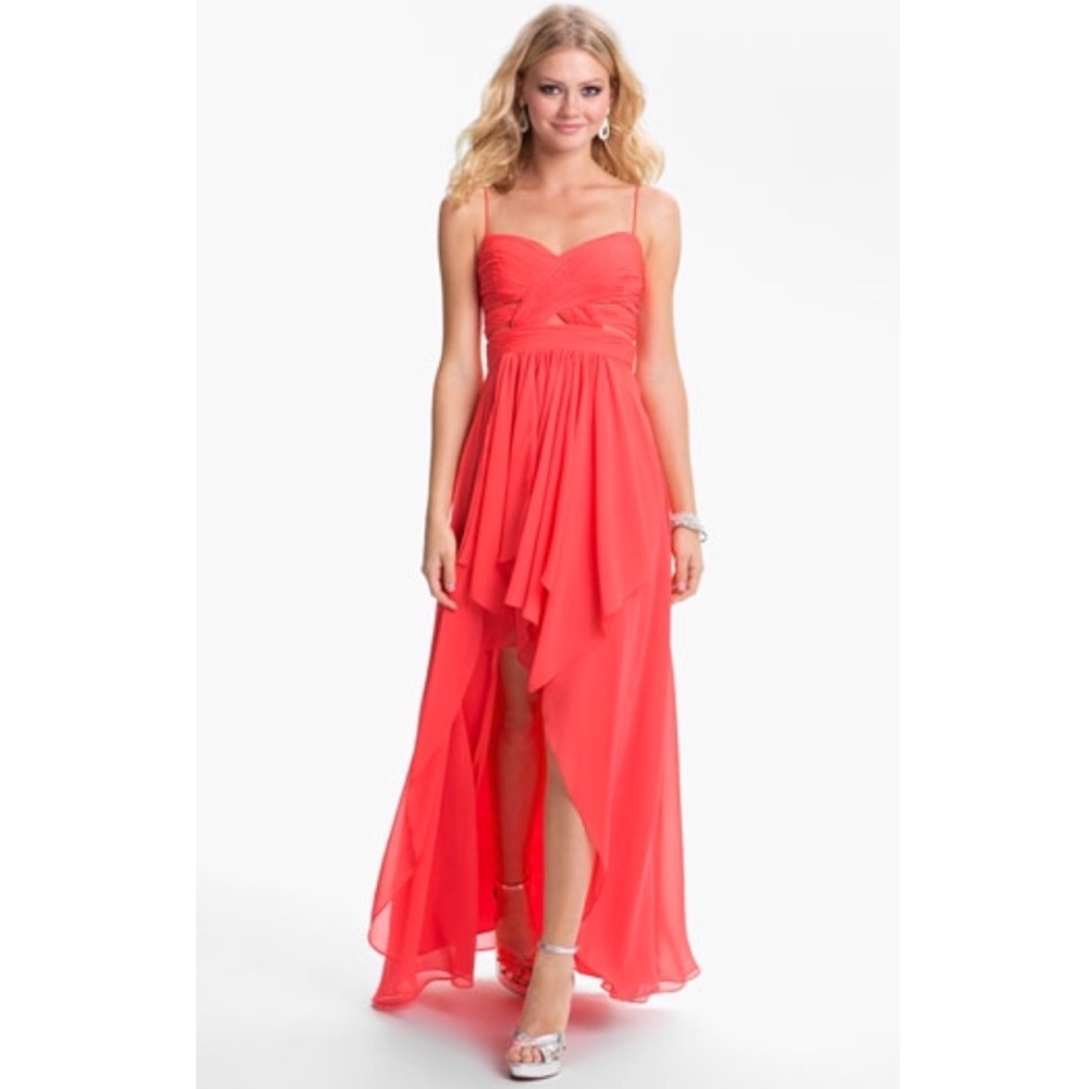 Hailey Logan hi-low chiffon dress