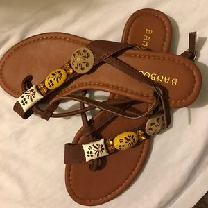 Brown sandals