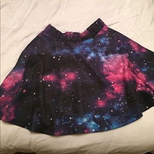 Galaxy circle skirt with pockets