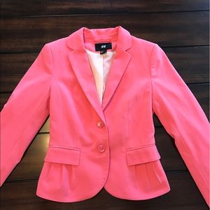 Ladies peachy pink blazer from H&M size 4