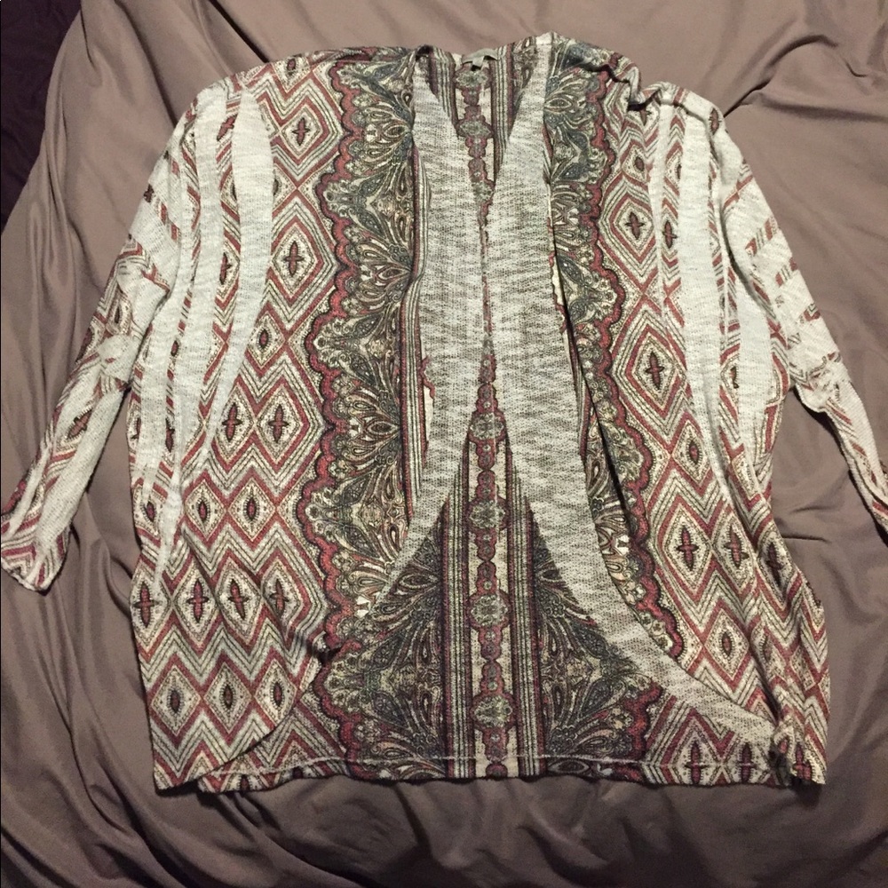 Printed cardigan