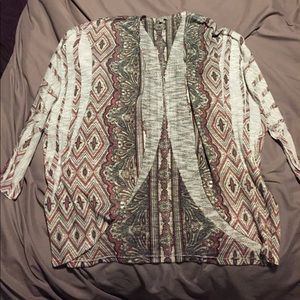 Printed cardigan