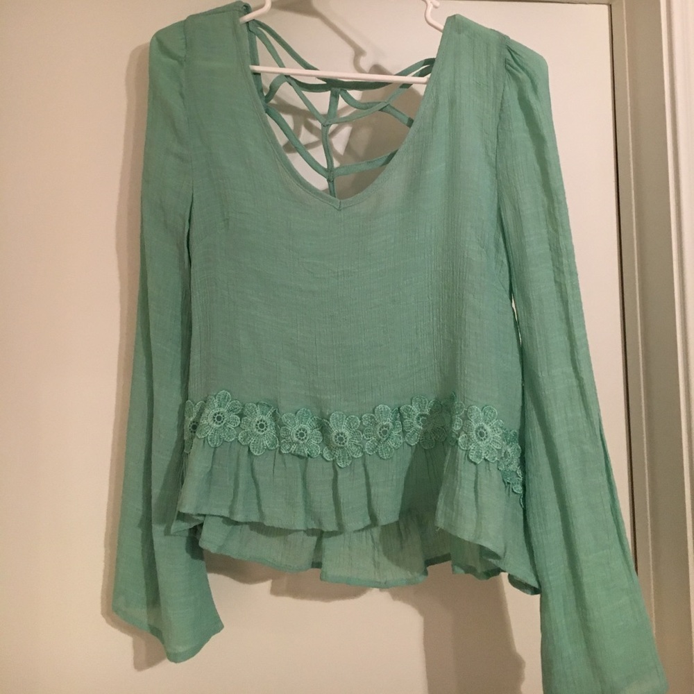 Gently used Mine sea foam green blouse