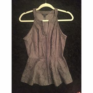 Guess alligator print zip up top
