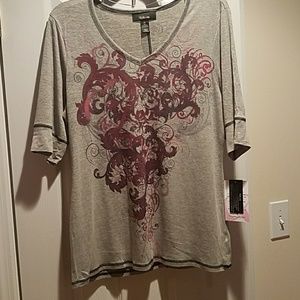 Style & Co Pink cancer shirt