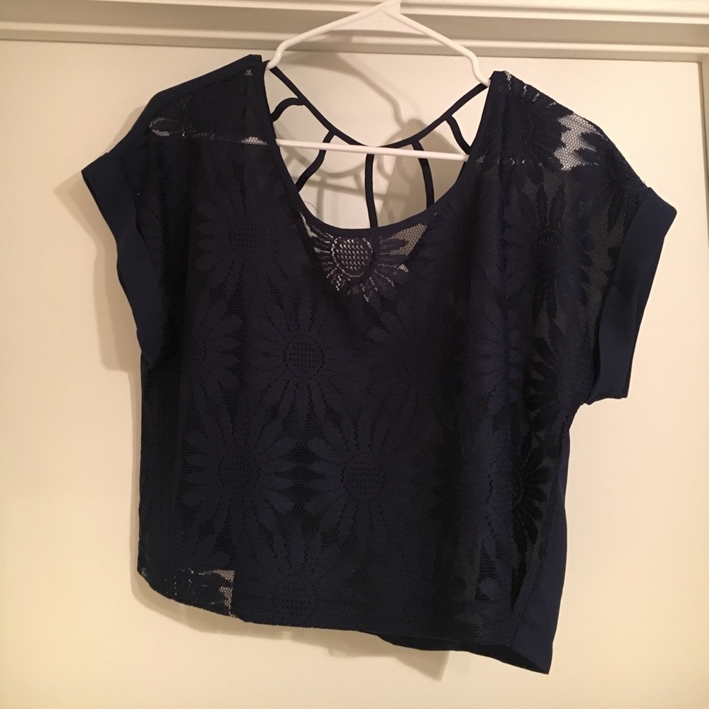 Never worn sheer crop top