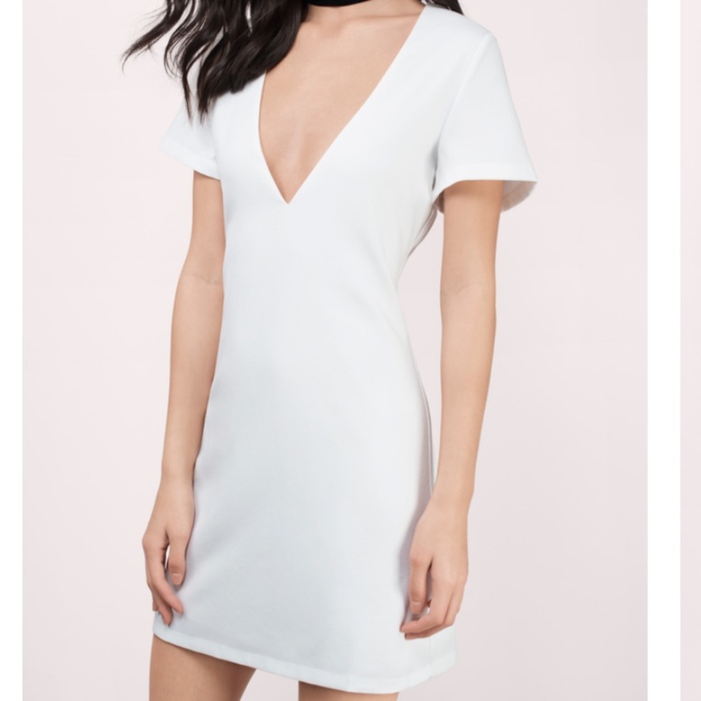 Tobi white bodycon dress