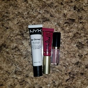 Liquid lipsticks + lip product remover