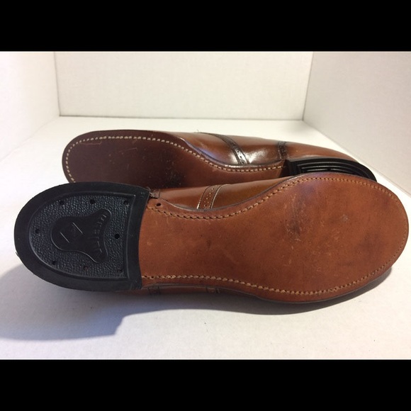 Vintage Split Leather Wingtip Oxford Brown Shoes main image 7