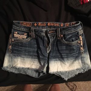 Rock revival jean shorts