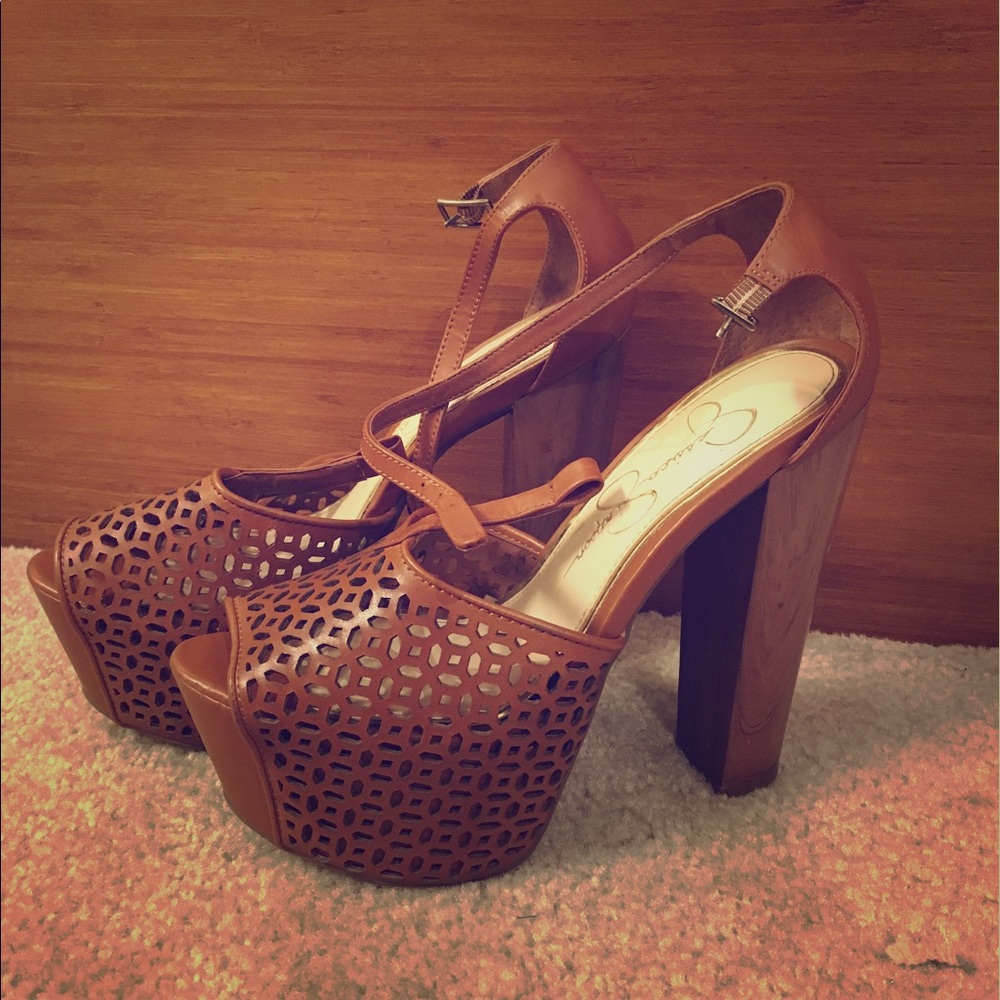Brown Jessica Simpson heels