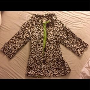Leopard Print Coat