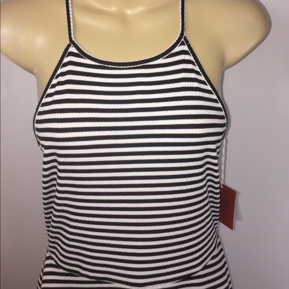 NWT Black & white striped dress - Picture 2 of 3
