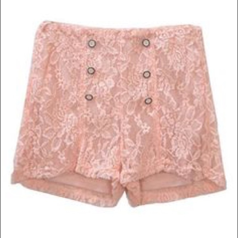 Potter's Pot Pink Lace Shorts