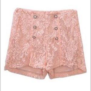Potter's Pot Pink Lace Shorts