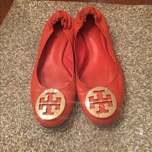 ORANGE TORY BURCH BALLET FLATS
