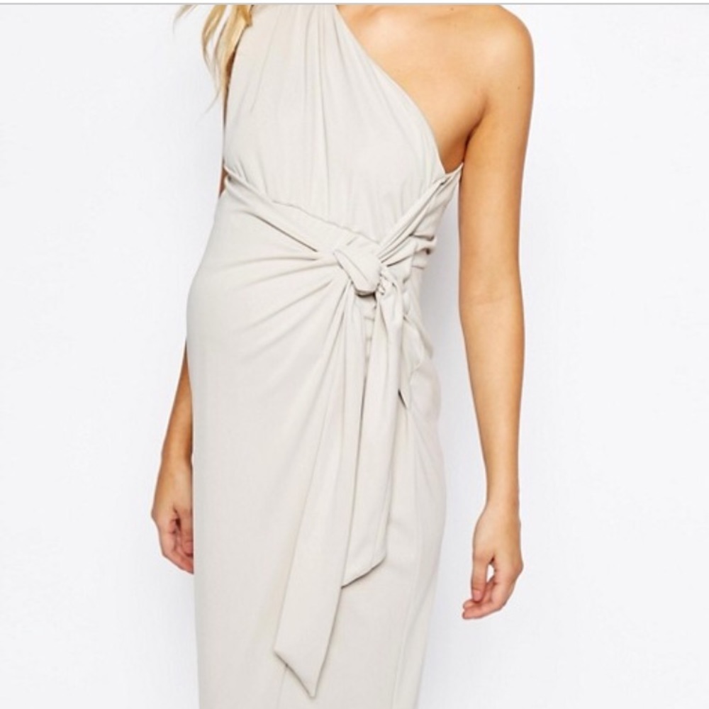 ⭐️♥️HOST PICK ⭐️♥️ASOS One Shoulder Midi Dress - Picture 2 of 6