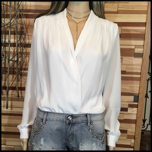 Crossover Blouse Bodysuit - Picture 2 of 8