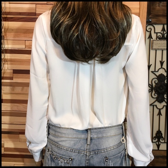 Crossover Blouse Bodysuit - Picture 6 of 8