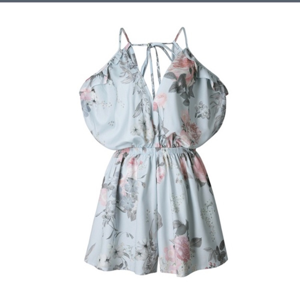 🦋 FLASH SALE 💟 FLORAL RUFFLE ROMPER - Picture 5 of 7